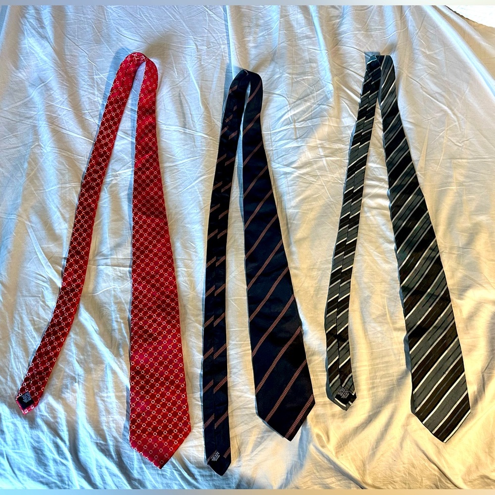 THREE Hugo Boss ties